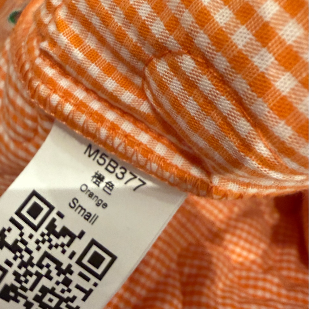 Orange quilted jacket with ironed on Disney patches size small new condition - Picture 7 of 7